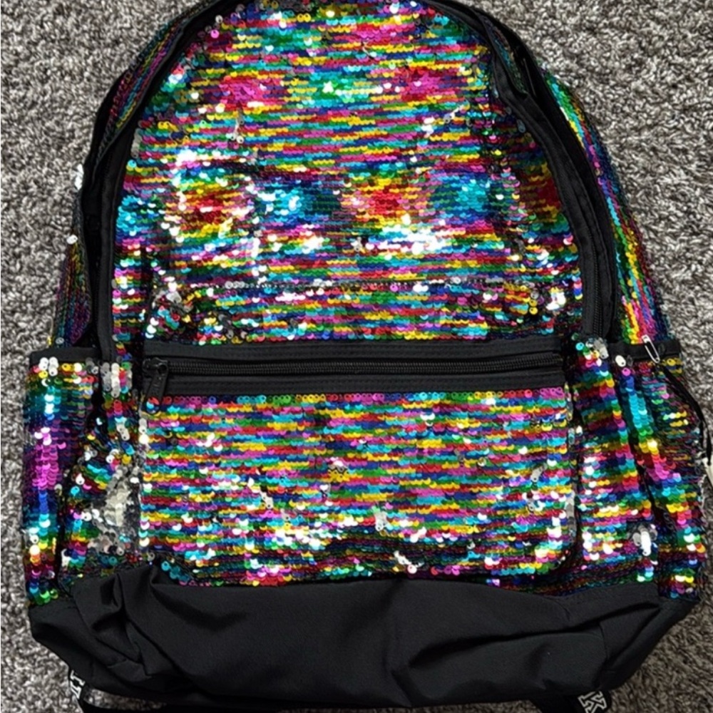 PINK vs Multicolor Sequin Backpack - Picture 9 of 9